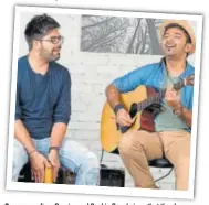 ??  ?? Composers Jigar Saraiya and Sachin Sanghvi say that they have declined ‘quite a few offers’ to rehash old hits