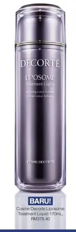  ??  ?? BARU! Cosme Decorte Liposome Treatment Liquid 170mL,
RM378.40