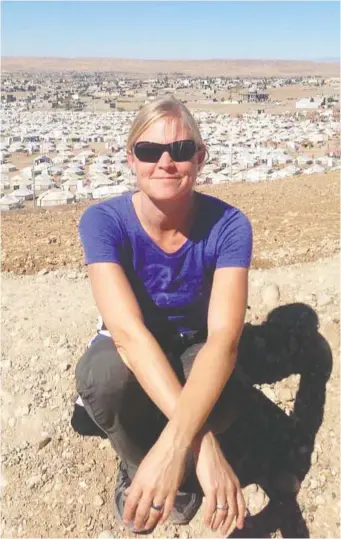  ??  ?? Ottawa’s Jessica Hyba devoted her life to humanitari­an work with refugees in places around the world.