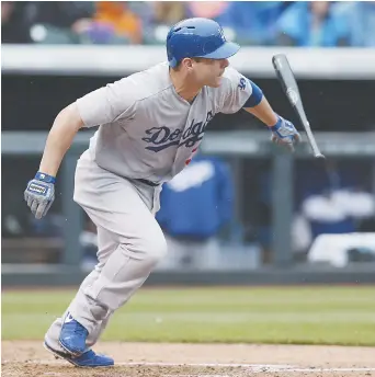  ??  ?? Jamie Romak, alors qu’il évoluait pour les Dodgers de Los Angeles en 2014. – Associated Press: David Zalubowski