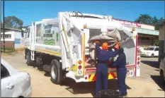  ??  ?? The compacter has greatly improved refuse collection in Nyanga