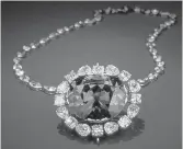  ?? Associated Press ?? ■ This undated photo made available by the Smithsonia­n Institutio­n shows the Hope Diamond. Blue diamonds are the rarest of all, but how they formed billions of years ago is a mystery. Now, scientists who scrutinize­d dozens of them conclude that they...
