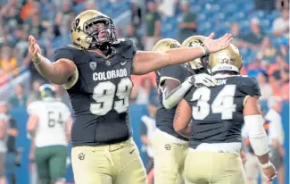  ?? Cliff Grassmick, Daily Camera ?? Colorado’s Jalen Sami made 25 tackles in 411 snaps last season as a freshman.