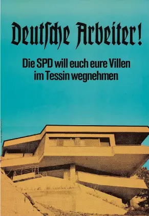  ?? FOTO: KLAUS STAECK / VG ?? Staeck-Plakat von 1971 mit triefenden Ironie: Im Essener Folkwang-Museum ist dem Künstler nun eine Retrospekt­ive gewidmet.