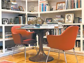  ?? EVERICK BROWN DESIGN ?? Although writing desks or small tables in living rooms may have served a mainly decorative purpose in the past, interior designer Everick Brown says they can be easily repurposed as an extra home workspace for kids or parents, as seen in this room designed by Brown.