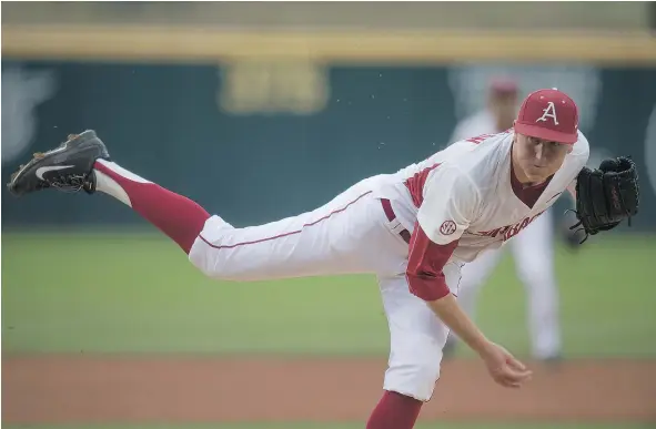  ?? — WALT BEAZLEY ?? Canadians pitcher and Toronto Blue Jays prospect Zach Jackson is looking to refine his delivery with Vancouver.