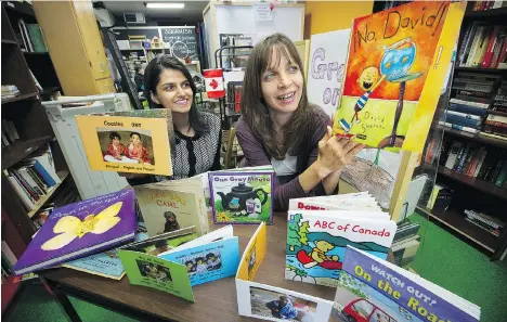  ?? MARK VAN MANEN/FILES ?? Trudie Neubert, right, and Hasrat Grewal-Gill help new immigrants and children with their language and reading skills at the Squamish Welcome Centre through the IPALS program. IPALS receives funding from the Raise-a-Reader campaign.