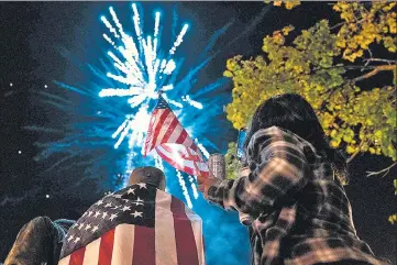  ?? AFP/REUTERS ?? Joe Biden supporters react to the announceme­nt of his victory near the White House (top), in Delaware and New York (Bottom).