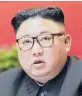  ??  ?? Kim Jong Un