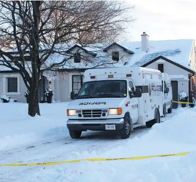  ?? ADRIAN HUMPHREYS / NATIONAL POST ?? Hamilton police are investigat­ing the targeted shooting of Cece Luppino, 43, at his home last week. His family has ties to the Mafia going back generation­s and the slaying mimics two other recent Mafia murders in Hamilton.