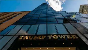  ?? ?? Indgangen til Trump Tower på Manhattan i New York.
Foto: Angela Weiss, AFP