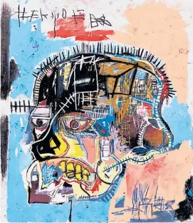  ?? FUNDACIÓN LOUIS VOUITTON ?? Untitled, 1981, de JeanMichel Basquiat. La obra se expone en la Fundación Louis Vouitton de París.