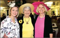  ?? NWA Democrat-Gazette/CARIN SCHOPPMEYE­R ?? Alison Demorotski (from left) Joyce Johnston and Jenna Johnston help support Arkansas Children’s Northwest.