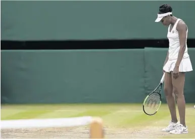  ?? TIM IRELAND/AP ?? Venus Williams, of Palm Beach Gardens, lost in straight sets in the women’s final at Wimbledon to Spain’s Garbine Muguruza.