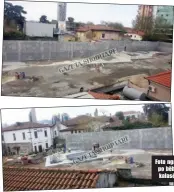  ??  ?? Foto nga ndërtimi që po bëhet te zona e kalasë së Tiranës