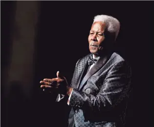  ?? ARIEL COBBERT, THE COMMERCIAL APPEAL ?? Eddie Floyd performing at the Memphis Music Hall of Fame induction ceremonies in 2018.