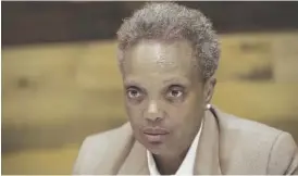  ?? RICH HEIN/SUN-TIMES FILE ?? Mayor Lori Lightfoot said in a statement that the city’s affordable housing shortage is a “complex challenge.”