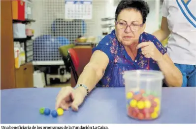  ?? Fundació La Caixa ?? Una beneficiar­ia de los programas de la Fundación La Caixa.