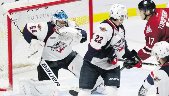  ?? GETTY IMAGES ?? Spitfires goaltender Michael DiPietro made 30 saves to earn the shutout in a 4-0 Windsor victory over the visiting Guelph Storm on Sunday at the WFCU Centre.