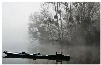  ??  ?? « Montons sur la barque fragile / Prolongeon­s le jour qui s’enfuit / Sur la Seine au courant tranquille / Allons voir se lever la nuit. » (Louise Colet, Un jour à Mantes, Souvenirs) [photograph­ies Christophe Lefébure]