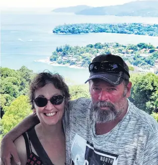  ?? PHOTO: SUPPLIED ?? Happier times . . . Former Morven sharemilke­rs Mary and Sarel Potgieter have been living in a caravan in Australia.