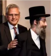  ?? FOTO BELGA ?? Kris Peeters en Aron Berger.