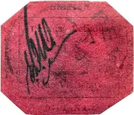  ??  ?? British Guiana had the honour or producing what has become the world’s most valuable stamp… the 1856 one cent magenta, which is set to set a new record price in June, as detailed on page 6