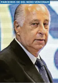  ??  ?? O ex-presidente da CBF Marco Polo Del Nero em coletiva de imprensa no Rio de Janeiro, em 2015