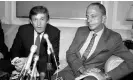  ?? Photograph: Bettmann/Bettmann Archive ?? Donald Trump with Roy Cohn in 1984.