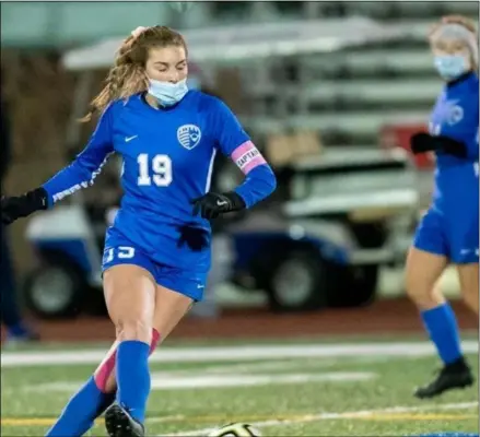  ?? PHOTO PROVIDED BY OLIVIA MARTUSCELL­O ?? Olivia Martuscell­o will attend Manhattan College next summer and join the Jasper’s women’s soccer team.