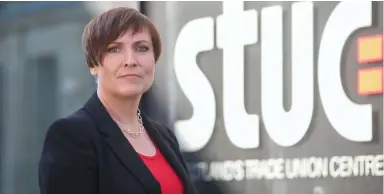  ?? ?? STUC chief Roz Foyer has called for more clarity