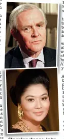  ?? ?? Stepping St i stones: t John Jh le Carré in 1989 and Imelda Marcos in 1972