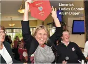  ??  ?? Limerick Ladies Captain Ailish Dilger