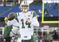  ?? Steven Senne / Associated Press ?? Quarterbac­k Sam Darnold believes new coach Adam Gase is the right man to lead the Jets.