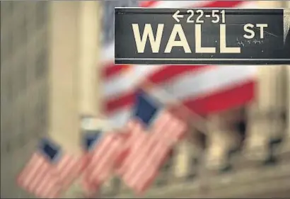  ?? VICTOR J. BLUE / BLOOMBERG ?? Wall Street, escenario de la Bolsa de Nueva York