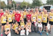  ??  ?? ●●Stockport Harriers at the Stockport Big 10K