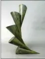  ??  ?? “Green Descent” by Greg Bailey is a featured piece in Summer Sculpture Showcase 2017.