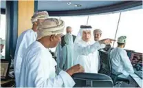  ??  ?? IMPRESSED: Akbar Al Baker, Qatar Airways Group Chief Executive, had an official tour of Muscat Internatio­nal Airport led by Sheikh Aimen Ahmed Sultan Al Hosni, Chief Executive Officer (CEO) of Oman Airports Management Company.