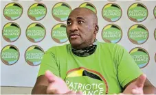  ?? /Eugene Coetzee/The Herald ?? Inroads: PA leader Gayton McKenzie will stand as his party’s candidate for premier of the Western Cape. He is a former Central Karoo mayor and calls his erstwhile municipali­ty one of the party’s stronghold­s.