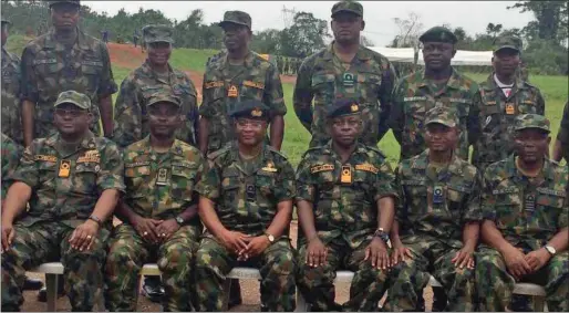  ??  ?? A cross section of some of the Navtrac personnel at the firing range in Owode