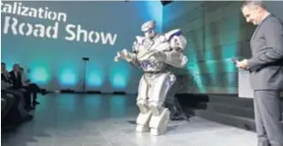  ?? MATIJA HABLJAK/PIXSELL ?? Siemens je jučer u Zagrebu predstavio i svog robota Titana