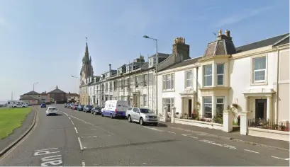  ?? ?? Arran Place in Ardrossan is expected to be busy with tourists this summer. Image: Street View