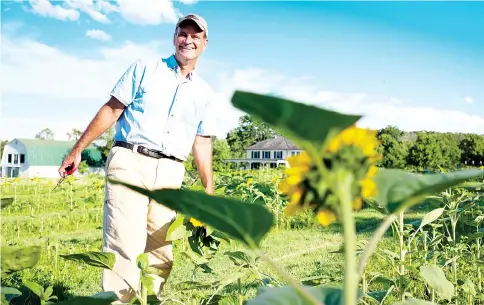  ??  ?? Price, seen here on his farm in Nokesville,Virginia, is the founder and CEO of the Sweet Virginia Foundation and the owner of BrightStar Care of Leesburg,Virginia.