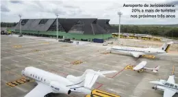  ??  ?? Aeroporto de Jericoacoa­ra: 20% a mais de turistas nos próximos três anos