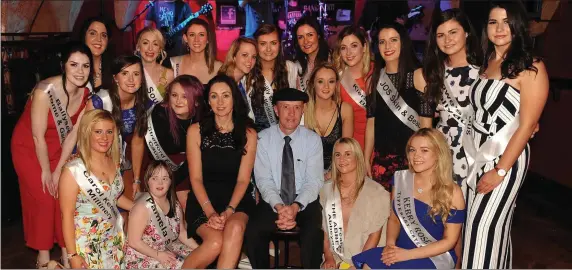  ?? Picture: Eamonn Keogh ?? A group of Kerry Rose of Tralee contestant­s at a meet and greet evening for the Rose hopefuls in The Killarney Grand Hotel with Deputy Michael Healy-Rae TD, Helen Sheehan (Killarney Grand) and 2016 Kerry Rose Danielle O’Sullivan on Saturday night.