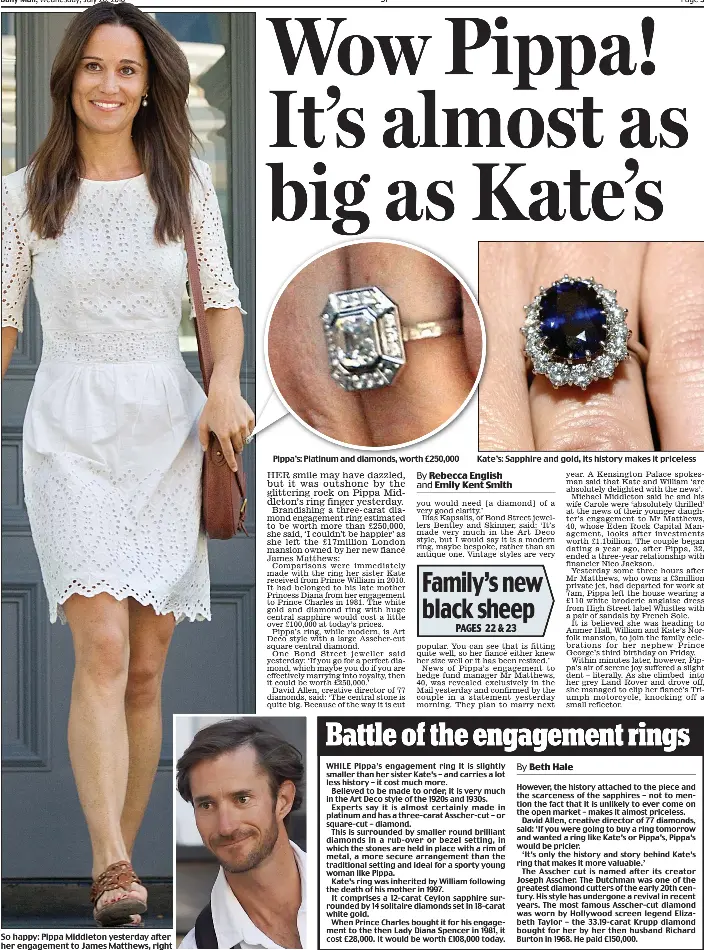 Carole middleton engagement on sale ring