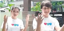  ??  ?? LizQuen in “Feel-Good Pilipinas’”video