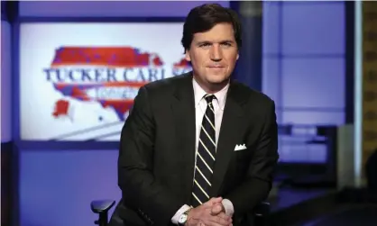  ?? Photograph: Richard Drew/AP ?? Tucker Carlson: ‘Why do I care … what is going on in the conflict between Ukraine and Russia? And I’m serious. Why do I care.? Why shouldn’t I root for Russia, which I am.