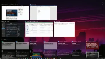  ??  ?? Windows 10’s Timeline shows you what you’ve worked on recently, letting you hop back in where you left off with a single click.