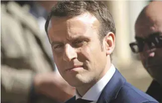  ?? AGENCE FRANCE-PRESSE ?? Selon les sondages, Emmanuel Macron est bien placé pour gagner la présidenti­elle du 7 mai.